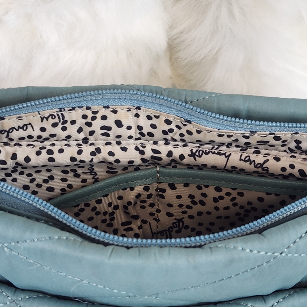 Charleston Medium Zip-Top Crossbody in Lake Color - Picture 5 of 7